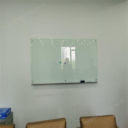 玻璃写字板挂式 家用办公教学玻璃板 公告栏