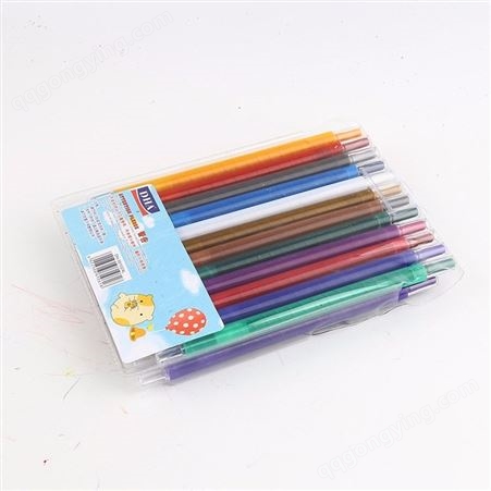 新款儿童旋转蜡笔 24色油画棒 炫彩棒 美术绘画笔文具厂家直供厂家直供