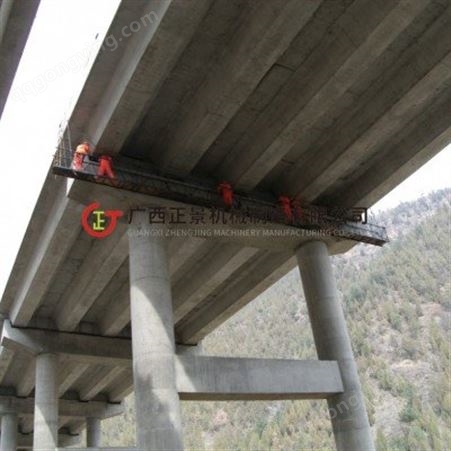 30米桥梁桥底施工作业平台 电动行走升降 