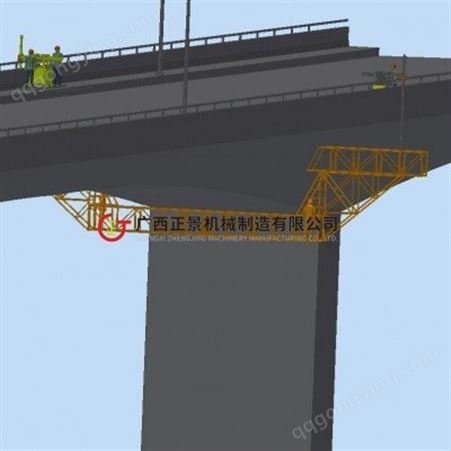 30米桥梁桥底施工作业平台 电动行走升降 