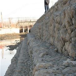 铅丝笼护坡 河道边坡防护网 坡面稳固石笼网
