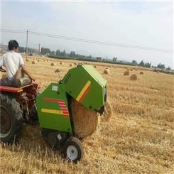 小型秸秆打捆机 牧草打捆机供应远丰机械  拖拉机牵引打捆机