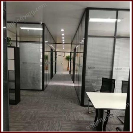 办公玻璃隔断定制 办公隔断设计 百叶玻璃隔断