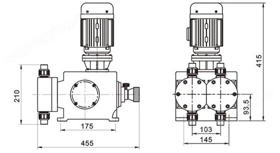 2JMX型计量泵安装尺寸