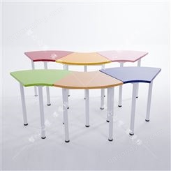 江苏学校6，8色团体活动桌椅团体活动室标可配彩色折叠椅