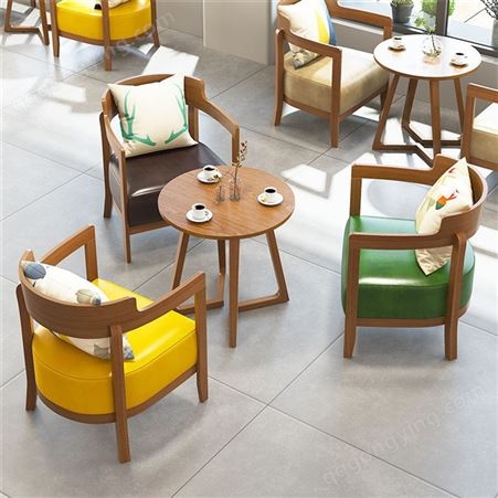 创意现代咖啡桌椅 铁艺咖啡桌椅 咖啡厅洽谈沙发桌椅组合定制