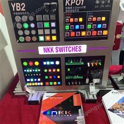 NKK开关，绿色LED按钮开关UB16KKW015F-FF 现货NKK总代理