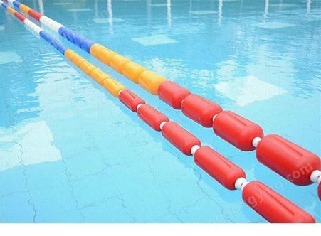 君博游泳馆设备定制 泳池泳道线 分水线 隔水救生警戒线