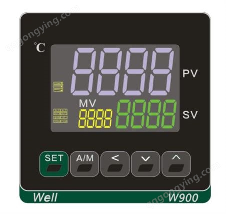 进口温控表 Well唯乐 0.2级三色LCD液晶温控器温控表W900