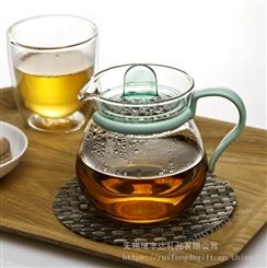 日本iwaki怡万家耐热透明玻璃茶壶日式茶具微波加热袋泡茶 免费印logo