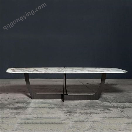 鼎富 北欧大理石餐桌后现代简约长方形餐桌 可定制 欢迎咨询DF-119