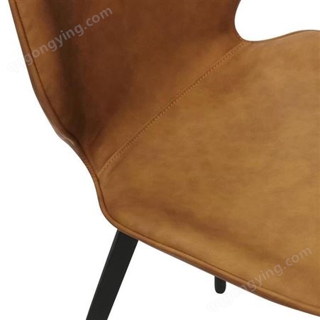 鼎富DF302定制客厅酒店休闲椅舒适靠背皮质餐桌椅高档皮质靠背