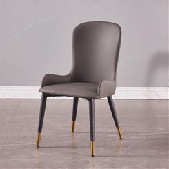 鼎富防刮皮靠背椅 办公洽谈休闲椅 碳素钢家用餐椅DF-519