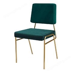 鼎富金属 DF-581布艺餐椅 家用客厅休闲椅 咖啡厅铁艺靠背椅