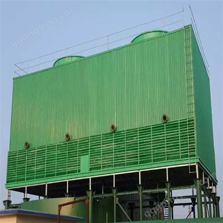 钢结构框架方形逆流式玻璃钢冷却塔GFNL-1500 鑫润飞工业型逆流式冷却塔