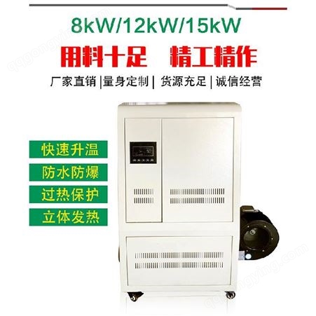 食品加工烘制热风炉 云南省12KW电磁暖风机