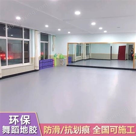 舞蹈地胶舞蹈房陕西省幼儿园学校教室 西安市pvc卷材地板 环保防滑
