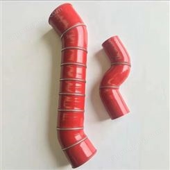 汽车硅胶管 耐高温高压夹布缠绕软管水管红色 工业级硅胶管厂家