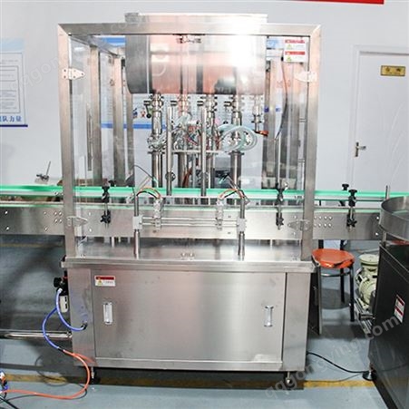 厂家供应直线伺服灌装机化妆品果汁饮料分装机械液体罐装机