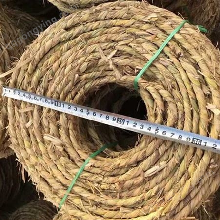  绿化草绳 12mm草绳加工各种规格稻草绳