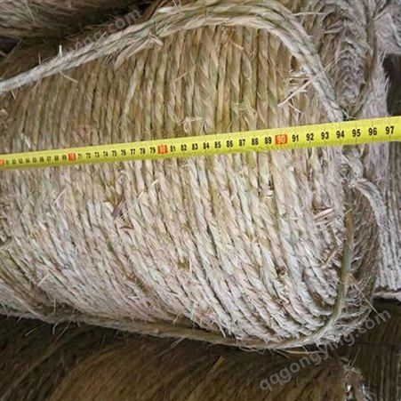 鱼台富讯 绿化草绳 管桩专用6毫米草绳 规格齐全