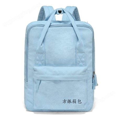 上海箱包定制牛津布学生书包帆布双肩背包来图打样可添加logo