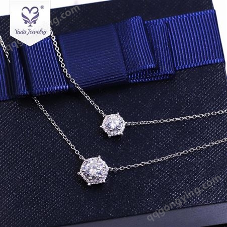 广西珠宝批发厂家 莫桑钻银镀K金珠宝 首饰定制送礼价格