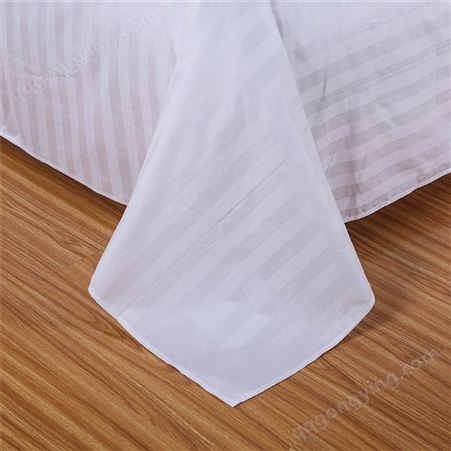 五星级酒店式纯白1.8m四件套床单被套宾馆床上用品纯棉旅馆 的