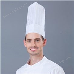 【当天发货】一次性厨师帽 男餐厅厨房纸帽 船帽 工作帽 女透气