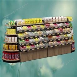 杭州钢木中岛展示零食店货架