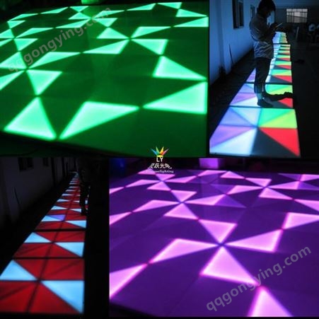 灵跃光电舞台灯具 婚庆舞台led地板砖 声控感应发光led跳舞地板砖 LED地板灯