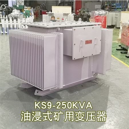 KS9-250KVA矿用油浸式变压器10KV变0.4金矿 铁矿金属矿山用配电TM