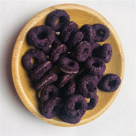 紫薯谷物圈厂家 既冲即食早餐 麦片水果燕麦 五谷香供应