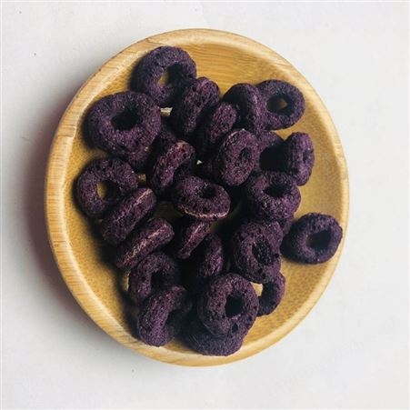 紫薯糙米谷物圈 谷物圈膨化食品 五谷香 工厂直供