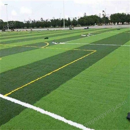 硅pu篮球场 室外环保免填充足球场人造草皮  3-5cm人造草坪 专业铺装