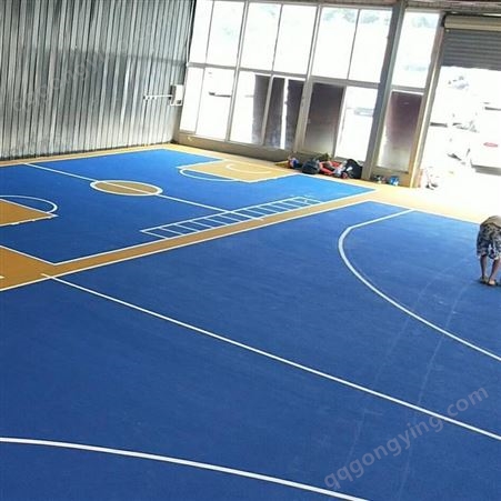 篮球场塑胶跑道施工 硅PU塑胶网球场 球场材料 幼儿园硅pu球场材料