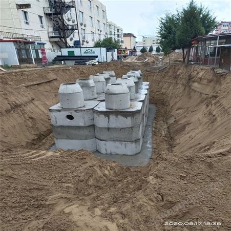 乌兰察布水泥隔油池 化粪池 加工预制生产厂 钢筋砼组合式安装