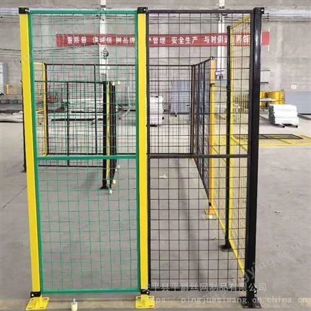 无缝连接车间隔离网A机器人防护网A汽车厂区划分护栏网