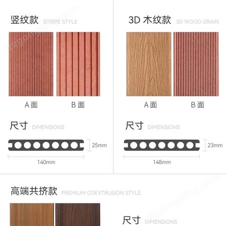 上海塑木地板厂家批发 pvc共挤地板 超二代共挤塑木地板 款式齐全