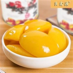 糖水黄桃罐头 黄桃加工 即食休闲罐头巨鑫源厂家 批发出售