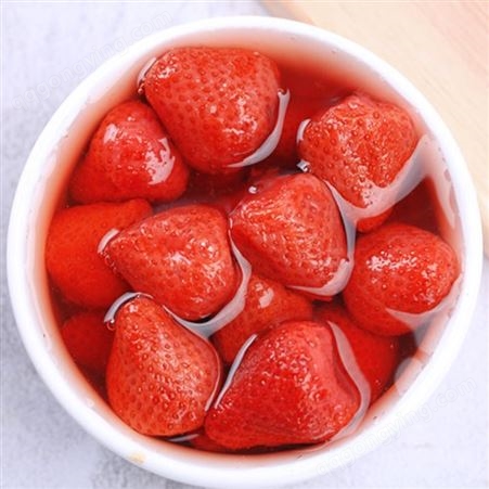 草莓罐头品牌 糖水草莓罐头出售 双福