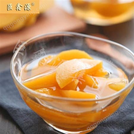 黄桃罐头厂家食品 水果罐头 山东巨鑫源品牌 开罐即食