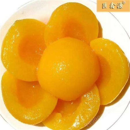 桃罐头黄桃加工 山东巨鑫源厂家直供 包邮批发黄桃罐头