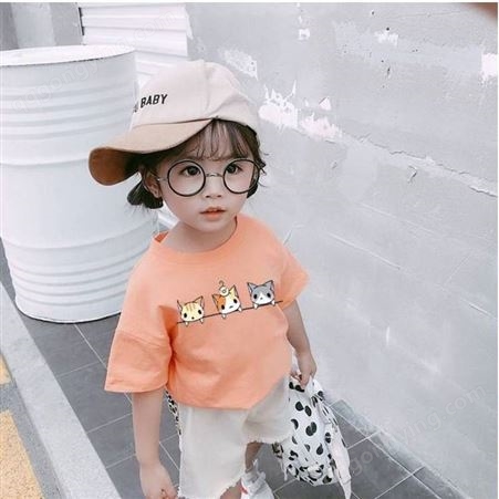 北京朝阳童装市场夏季儿童棉短袖T恤夏季2021半袖上衣品牌童装尾货
