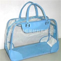 广东PVC饰品袋PVC透明防水胶骨拉链袋定制定制厂家厂家