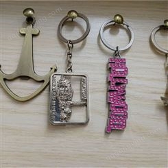 金属钥匙扣定做 烤漆上色钥匙挂件 广告礼品钥匙配件