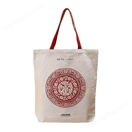 礼品手提帆布袋定做logo 精美花色印刷帆布手提袋广告棉布购物袋
