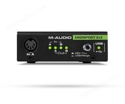 m-audio Midisport 2x2 2进2出USB总线供电MIDI接口