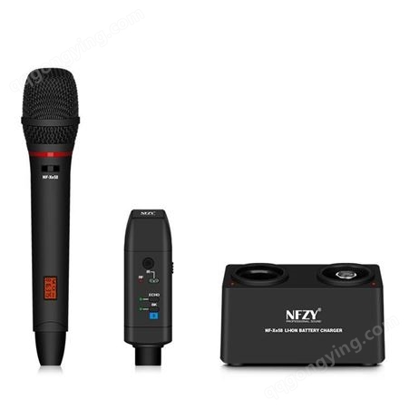 NFZY NF XE58一拖一 无线蓝牙充电式麦克风 唱歌会议便携式手持话筒