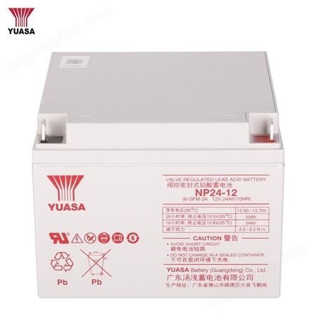 汤浅蓄电池 12V-24AH NP24-12 铅酸免维护UPS/EPS专用